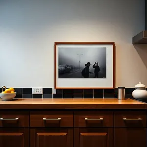 warm tones kitchen mockup example 3